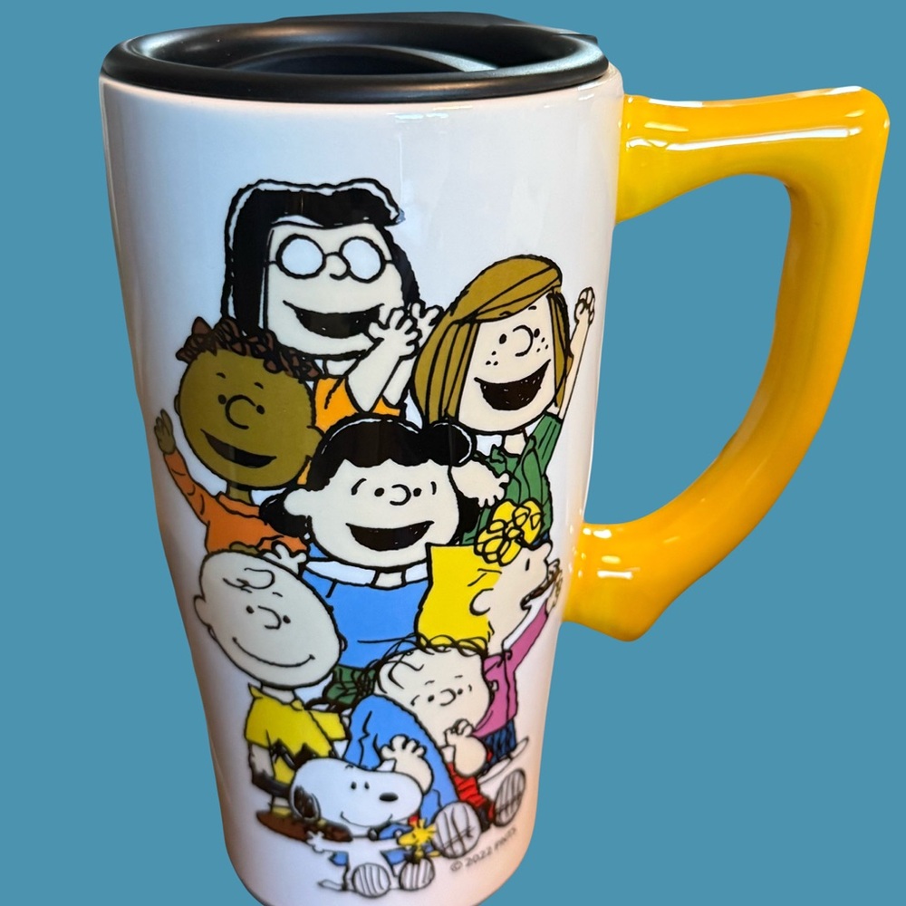 Peanuts Character Mug with Yellow Handle